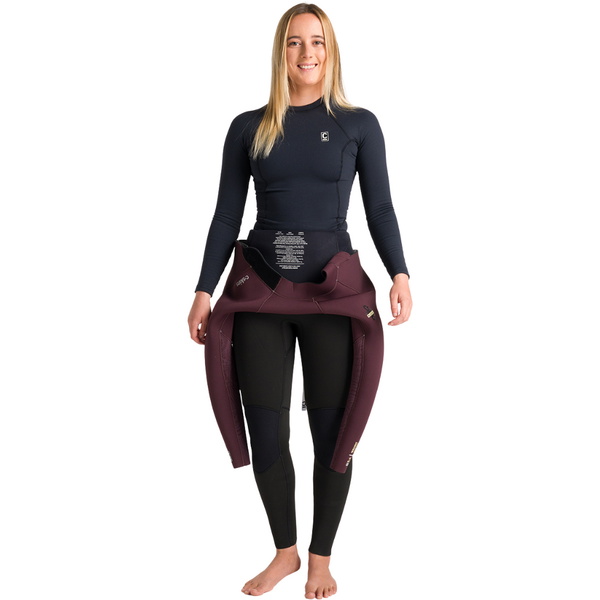 2026 C-Skins Womens Thermal Skins Long Sleeve Lycra Vest C-HDILSW - Black